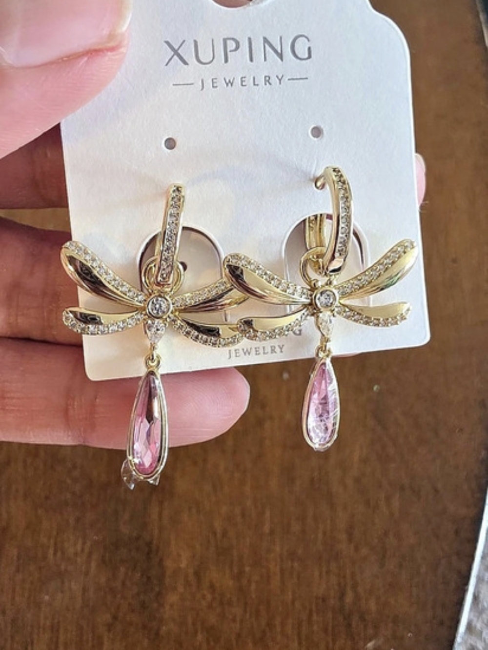 Aretes De Libélula Elegantes Oro Laminado 14k